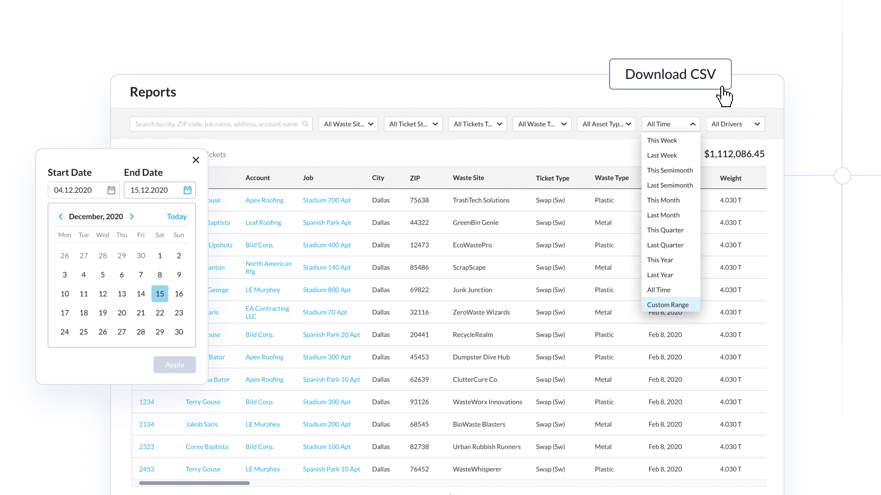 Customized Reporting