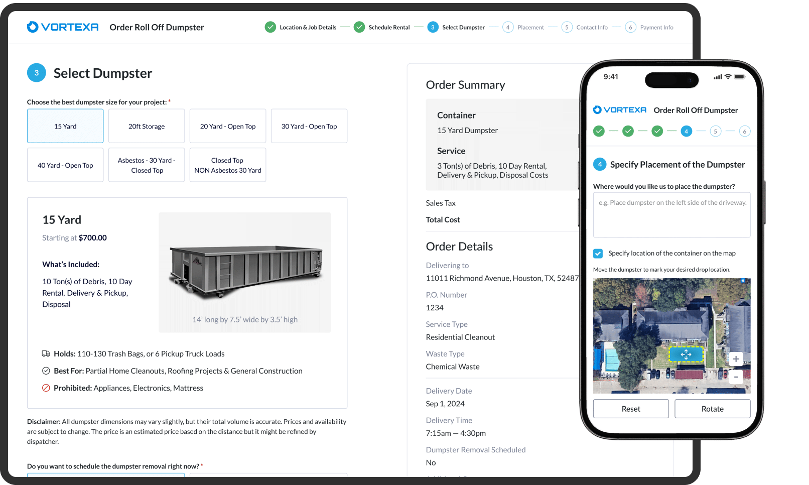 Online Ordering Form